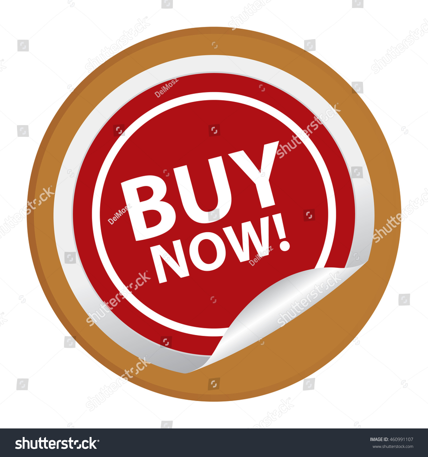 Brown Buy Now Infographics Icon On Stock Illustration