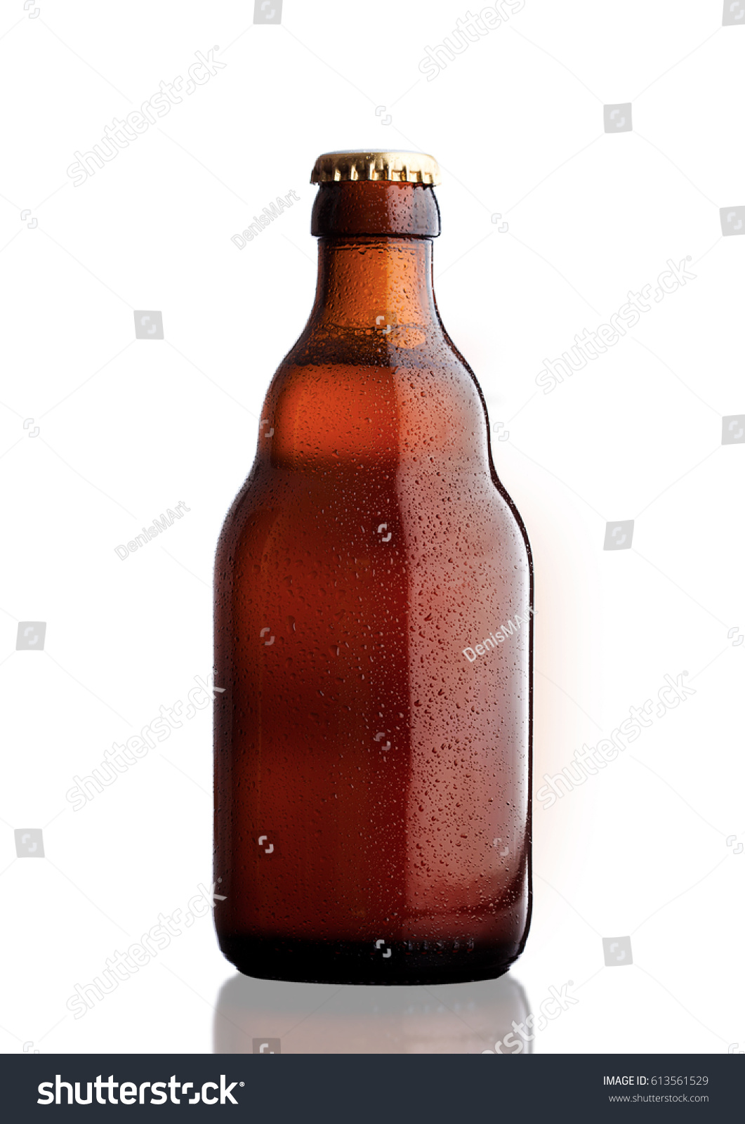 Download Brown Glass Beer Bottle Yellow Cap Stock Photo Edit Now 613561529 PSD Mockup Templates