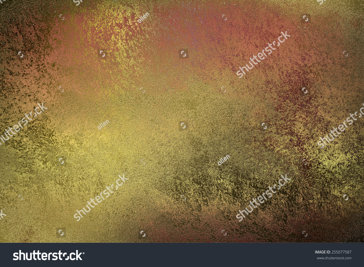Brown Golden Abstract Background Painted Grunge Stock Illustration