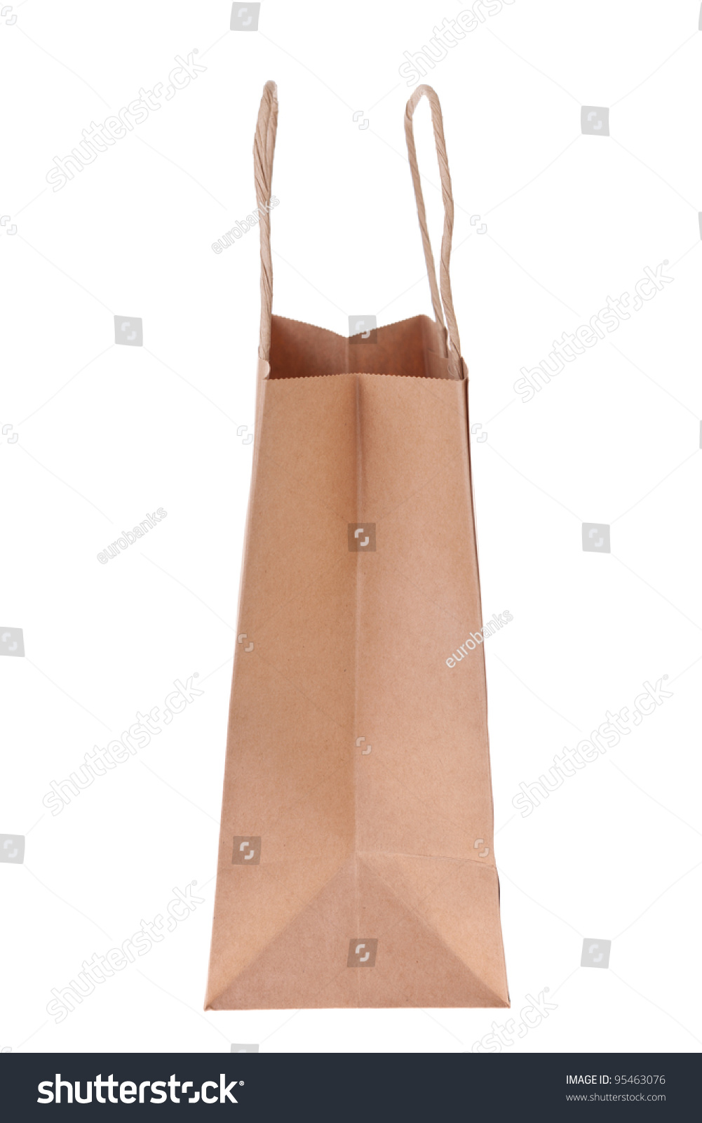 Download Brown Paper Shopping Bag Side View Stock Photo 95463076 ...
