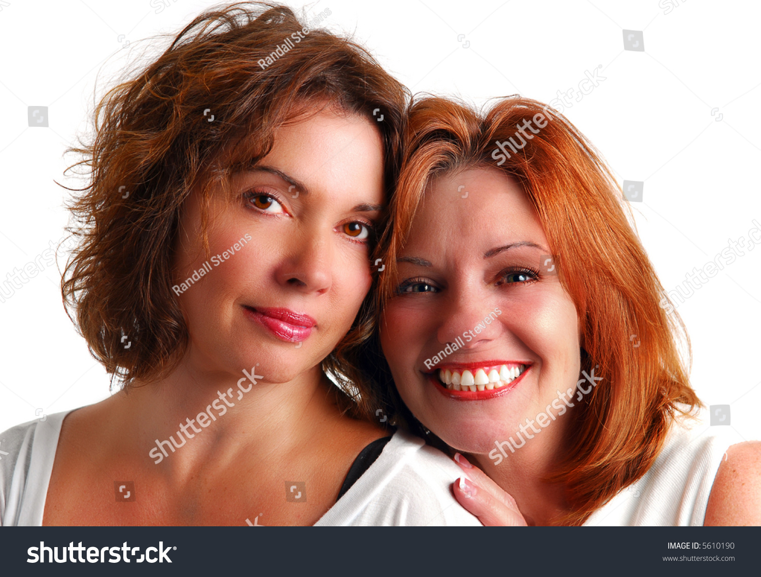 mature red head with friend