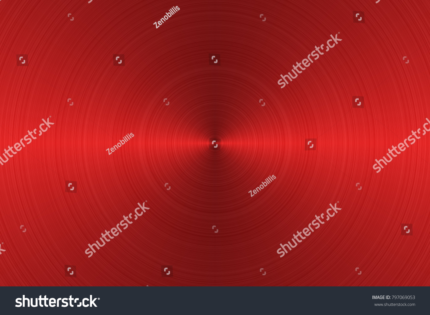 Brushed Red Circular Metal Surface Texture Stock Illustration 797069053 ...