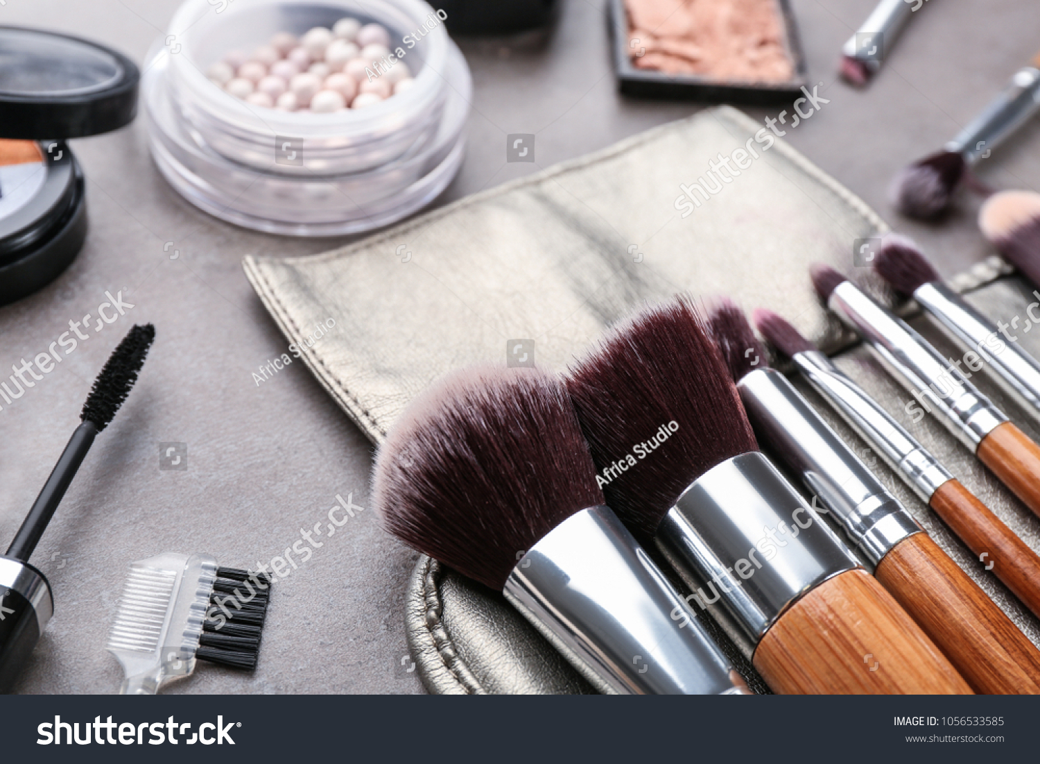 Brushes Professional Makeup Artist Decorative Cosmetics Stock