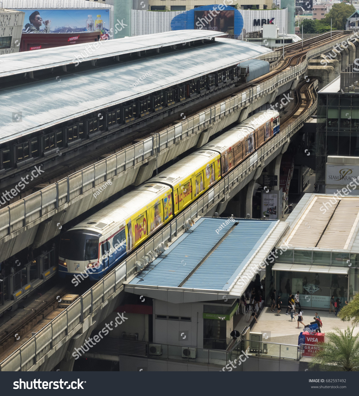 Bts Siam Station Bangkok Thailand July Stock Photo (Edit Now) 682597492