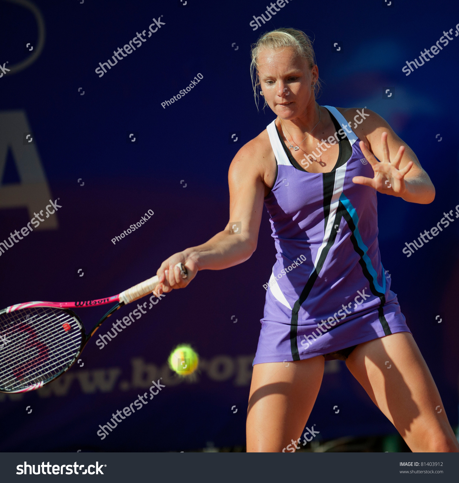 Bucharest, Romania - July 19: Dutch Tennis Player Kiki Bertens In ...