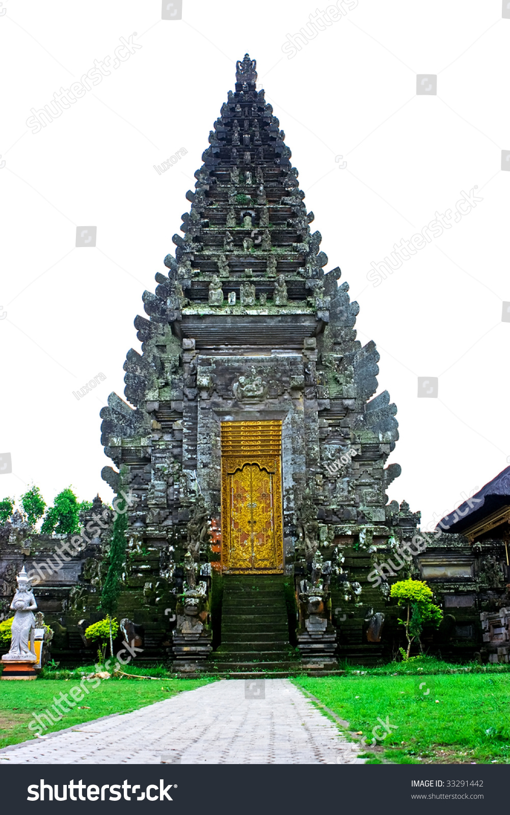 Buddhist Temple On Bali Island In Indonesia Stock Photo 33291442 ...