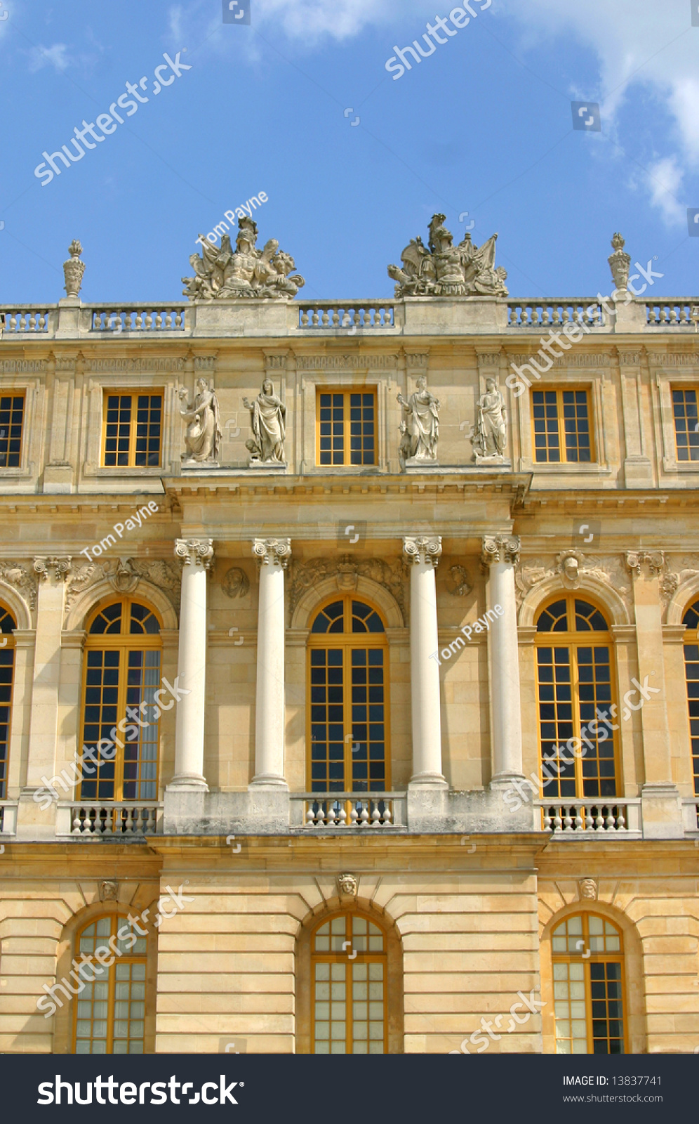 Building Front At The Palace Of Versailles Stock Photo 13837741 ...