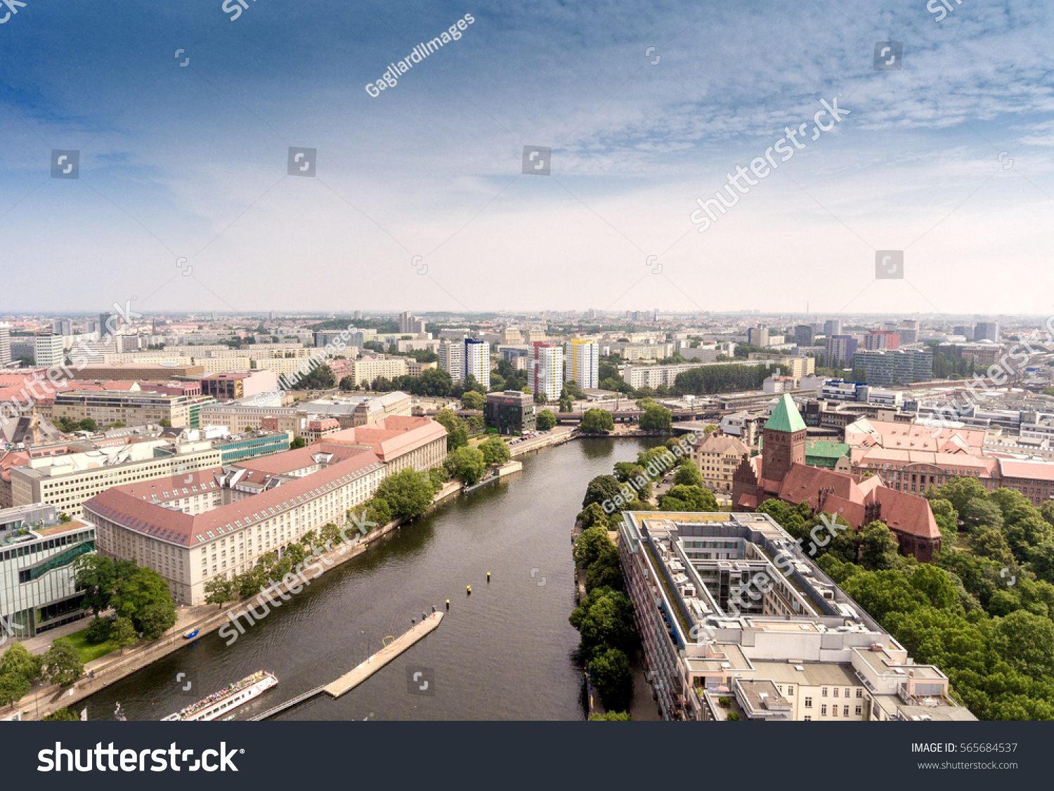 Buildings Berlin Germany Beautiful Aerial View Stock Photo 565684537