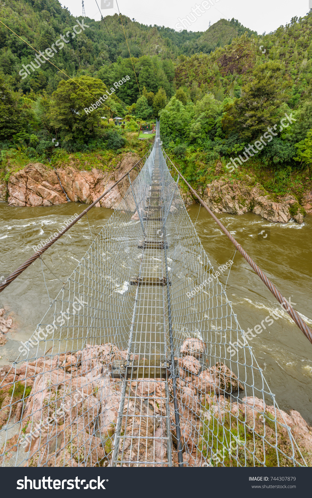 Buller Gorge Swing Bridge Tasman New Stock Photo Edit Now