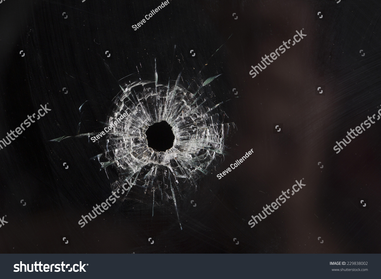 Bullet Holes Glass Isolated On Black Stock Photo 229838002 - Shutterstock