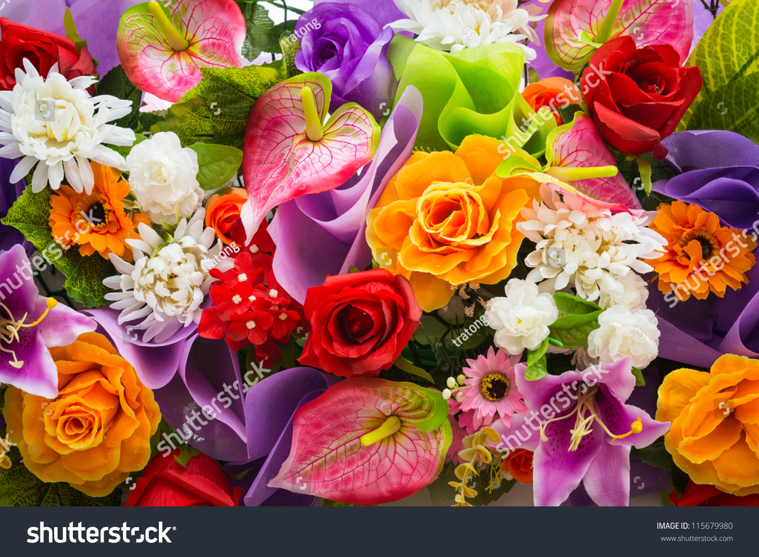 stock photo bunch of flowers 115679980
