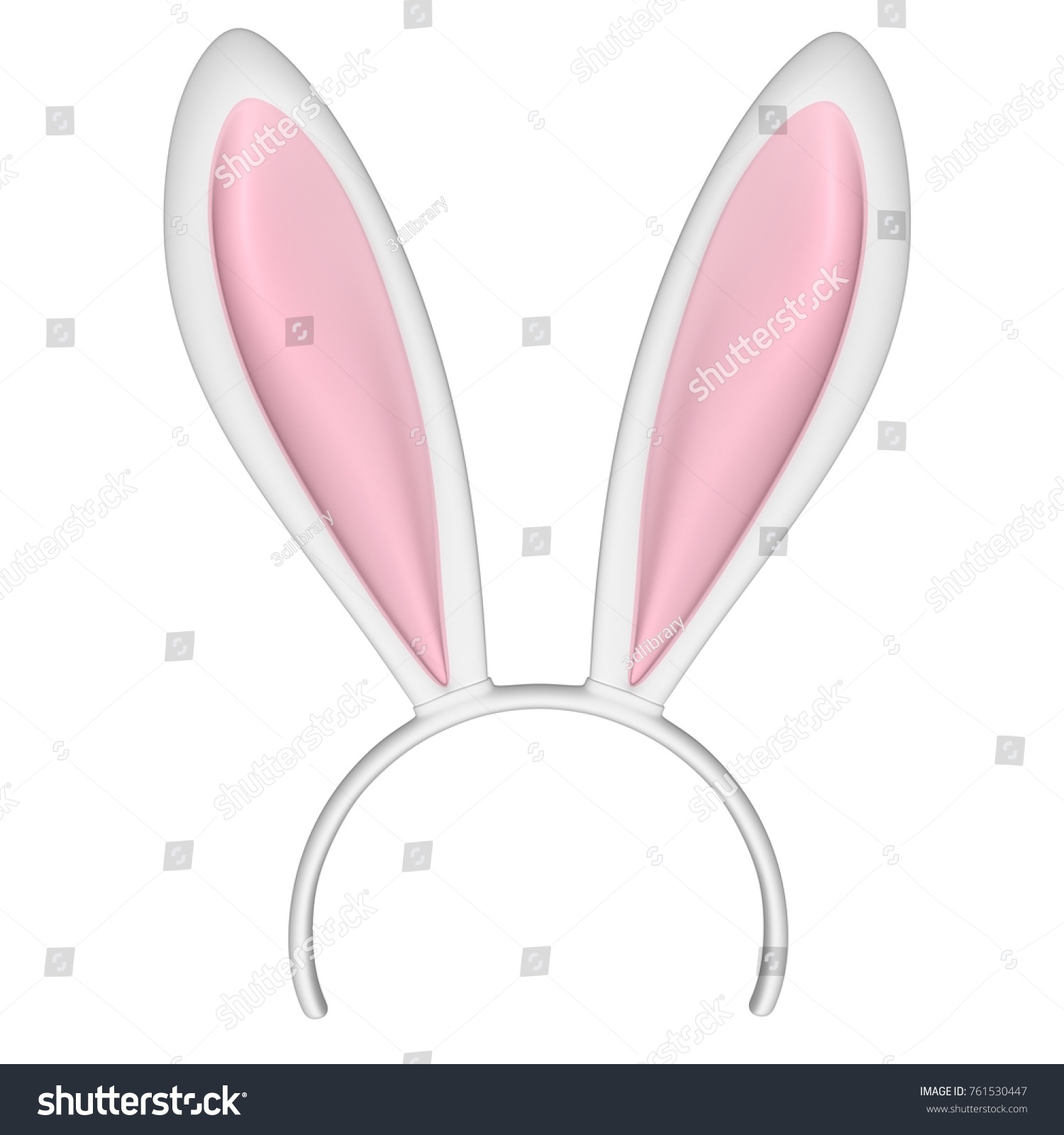 Bunny Ears 3d Rendering Stock Illustration 761530447