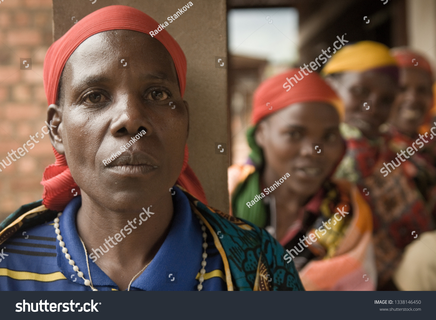 409 Burundi Woman Images Stock Photos Vectors Shutterstock   Stock Photo Buraniro Burundi December Portrait Of Local African Women Waiting Outiside Of Hospital In 1338146450 