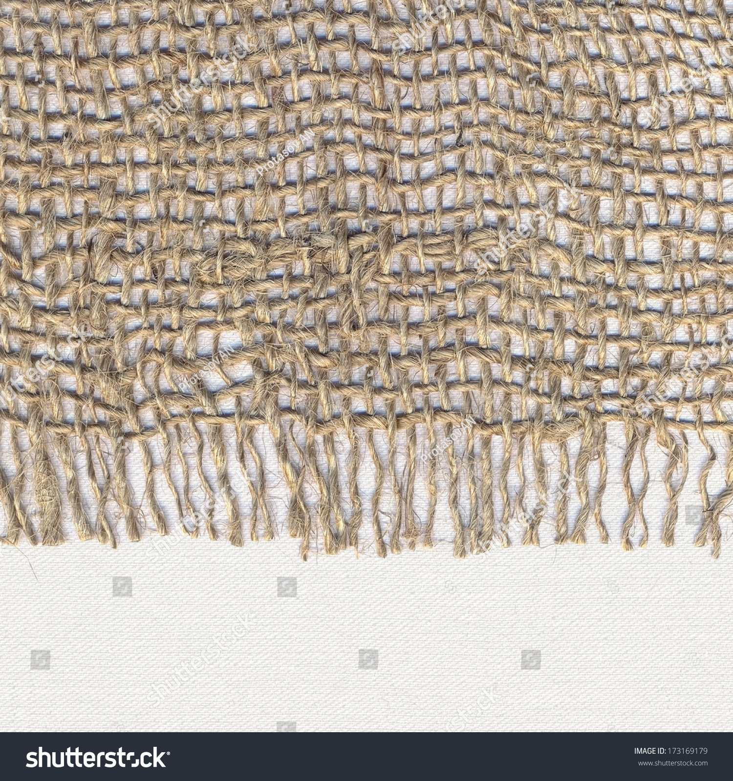 burlap fringe