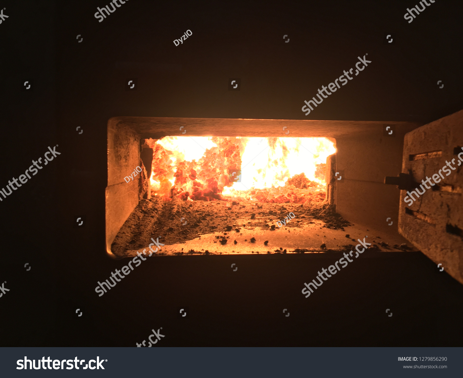 Burning Coking Coal On Grate Widespread Stock Photo Edit Now