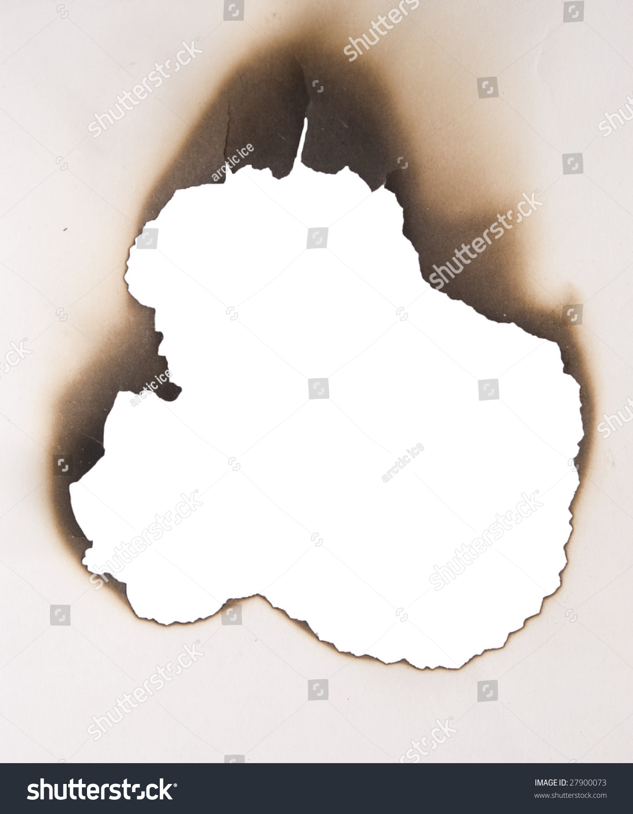 Burnt Hole In A Paper Stock Photo 27900073 : Shutterstock