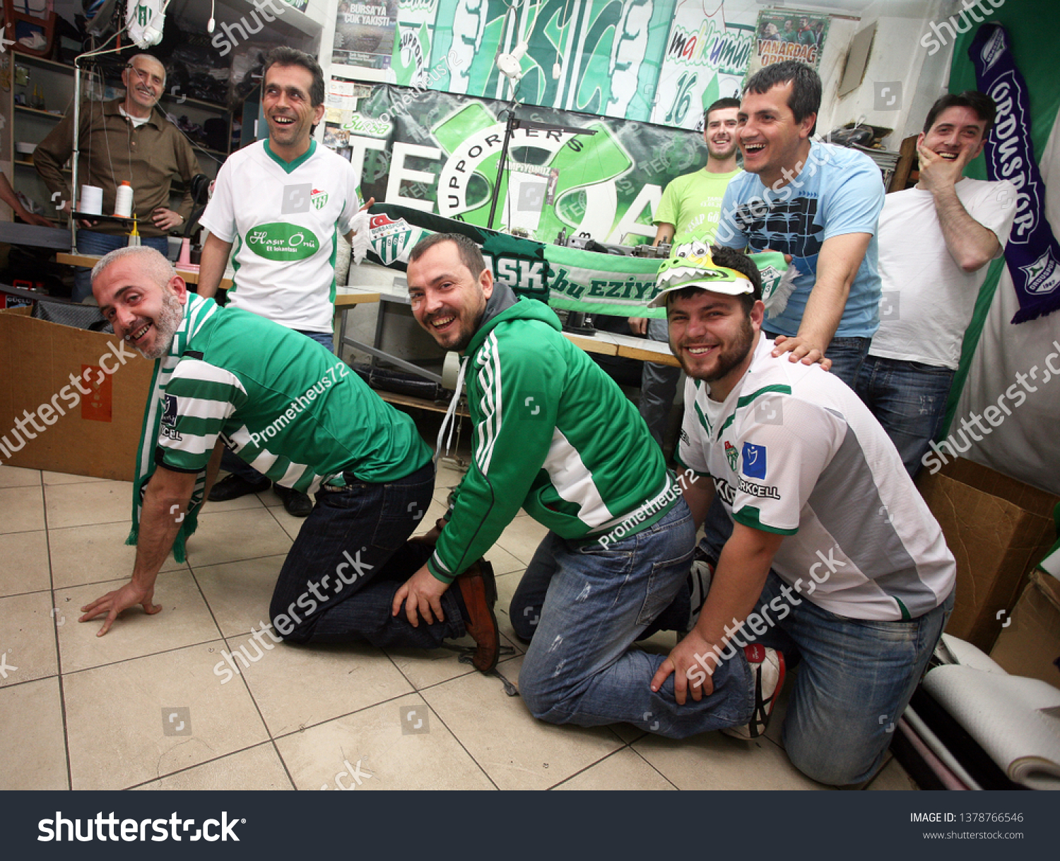 Bursa Turkey May 19 Bursaspor Fans Stock Photo Edit Now 1378766546