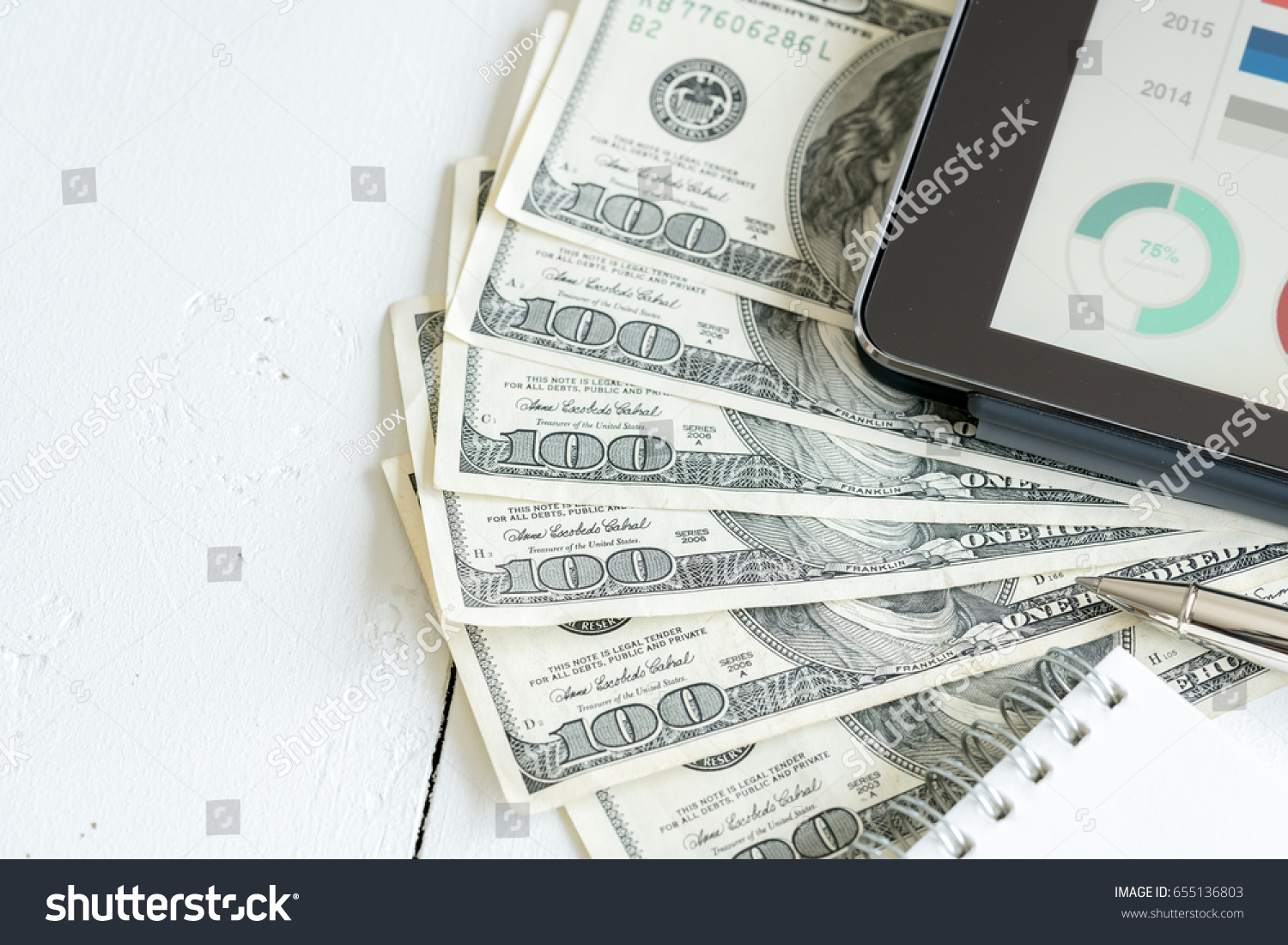 Download Business Accounting Online Payments Conceptmockup Money Stock Photo Edit Now 655136803