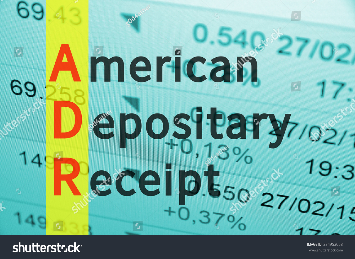 Business Acronym Adr American Depositary Receipt Stock Illustration ...