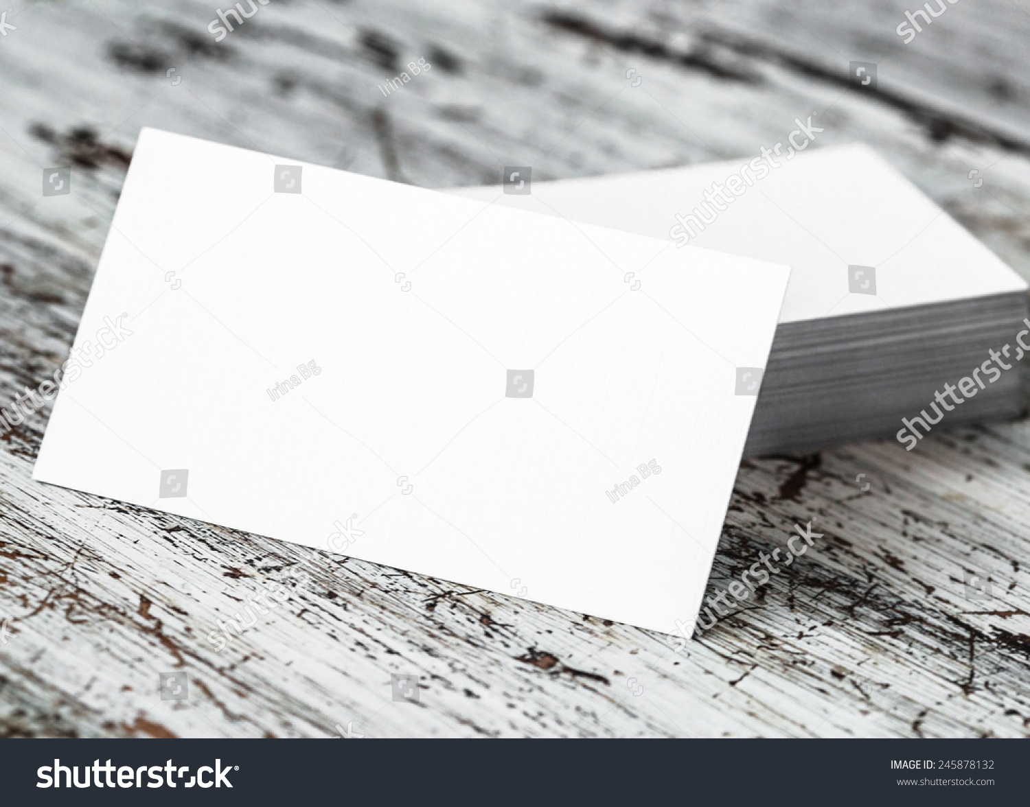 Business Card Blank Stock Photo 245878132 : Shutterstock