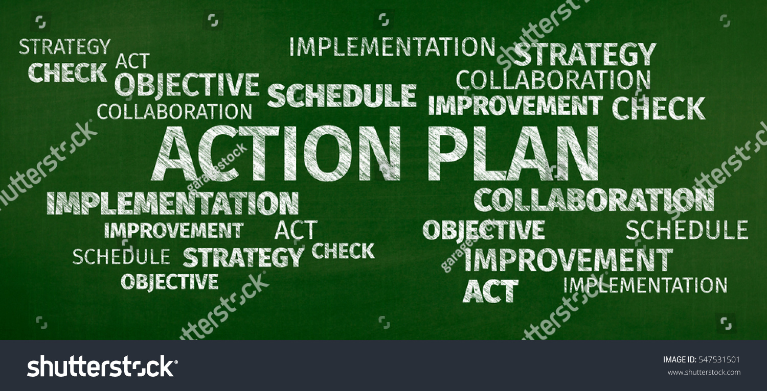 Business Concept Action Plan Word Cloud Stock Photo 547531501 ...