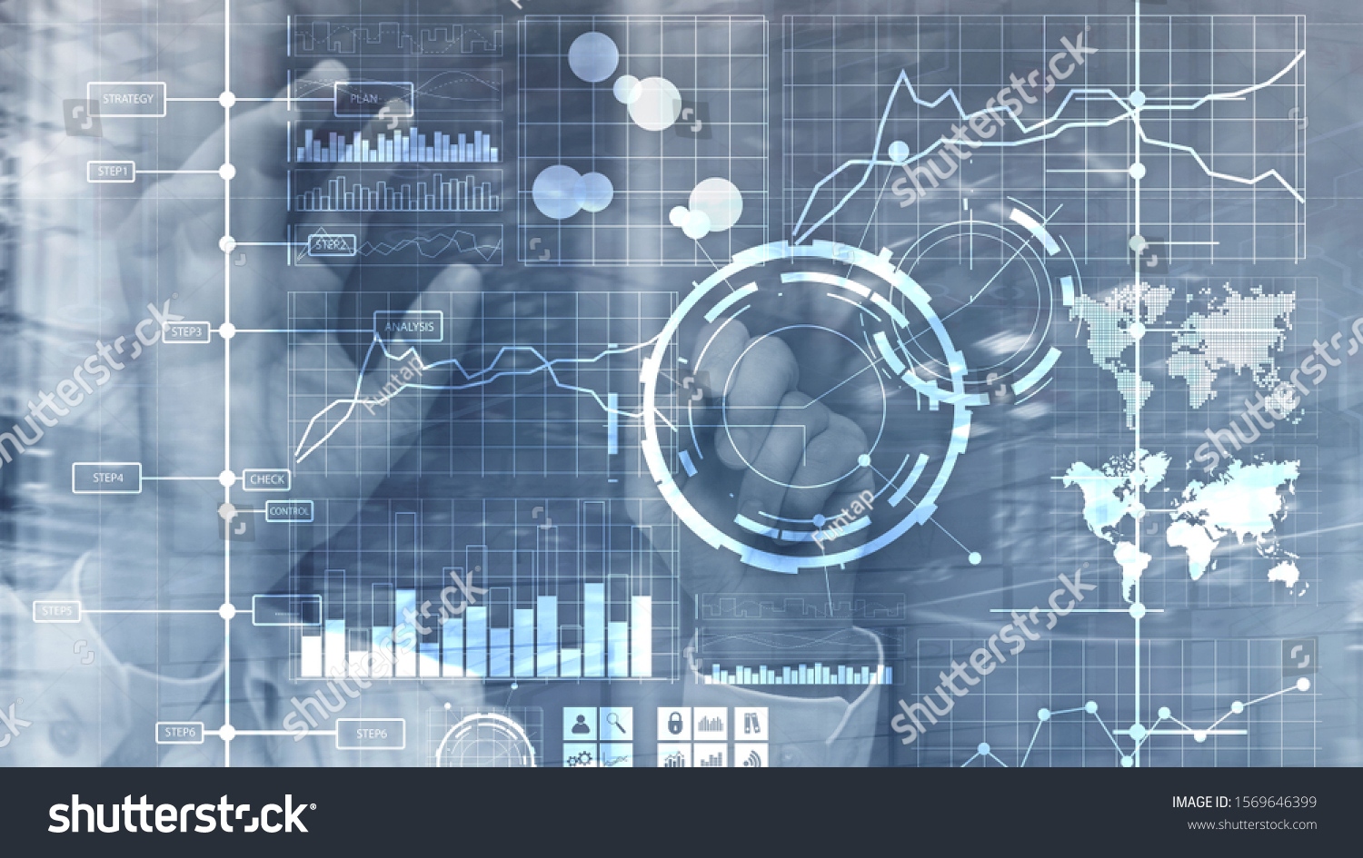 Business Intelligence Bi Key Performance Indicator Stock Photo ...