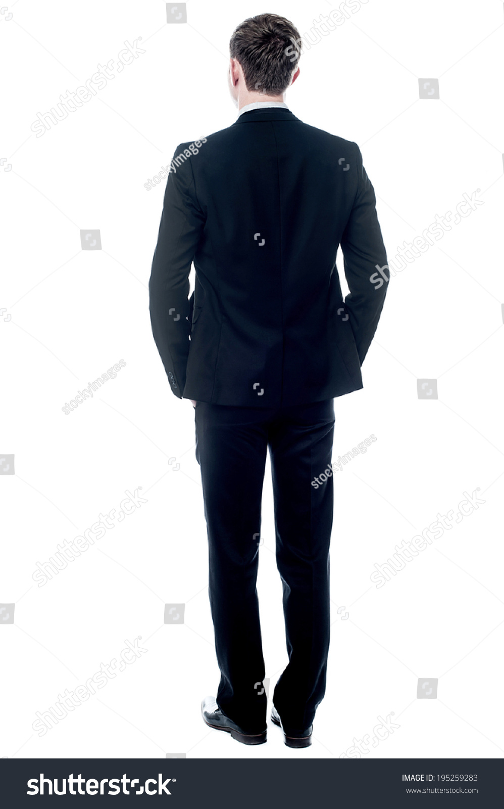 Business Man Back Looking Something Stock Photo 195259283 - Shutterstock