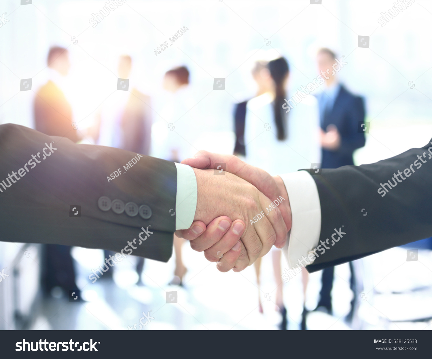 Business Man Shaking Hand To Partner Stock Photo 538125538 : Shutterstock