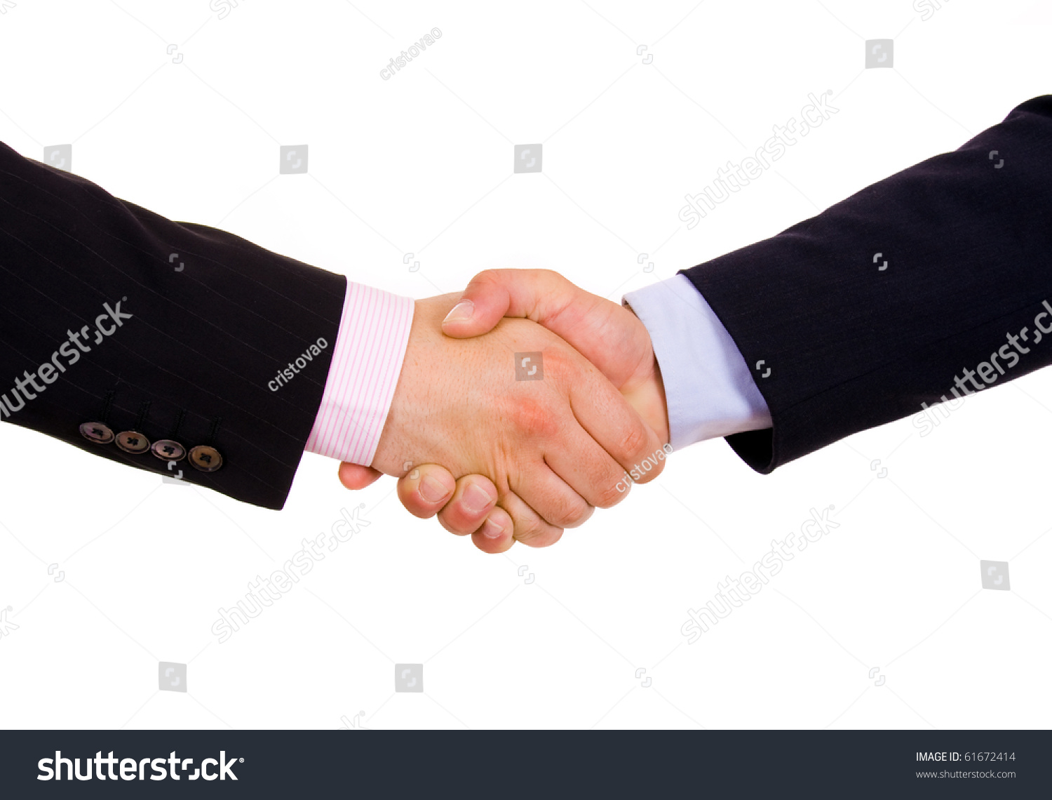  Sky Blue Classic  Template Design Featuring Business Men Hand Shake in White