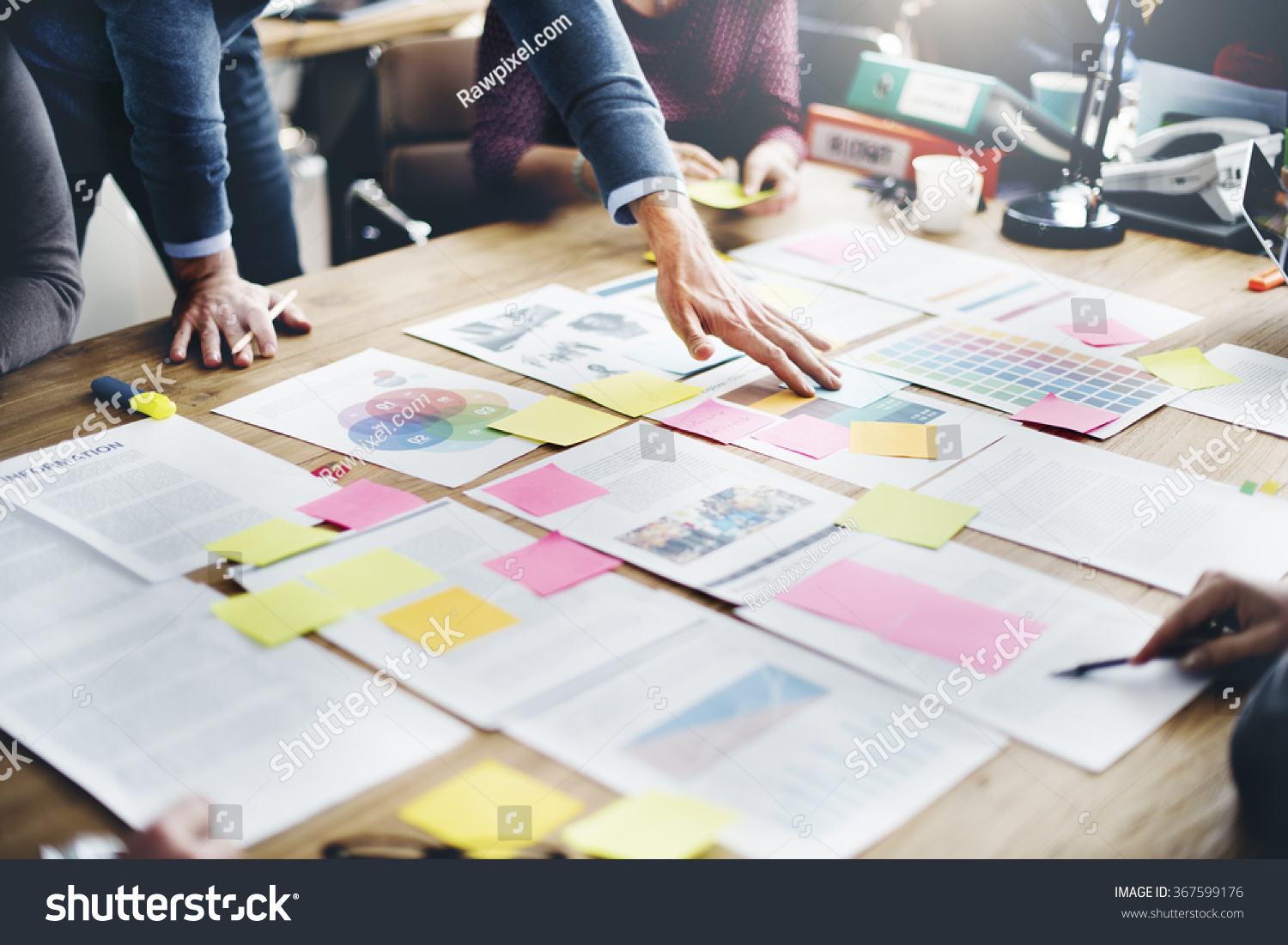 Business People Meeting Design Ideas Concept Stock Photo 367599176 ...