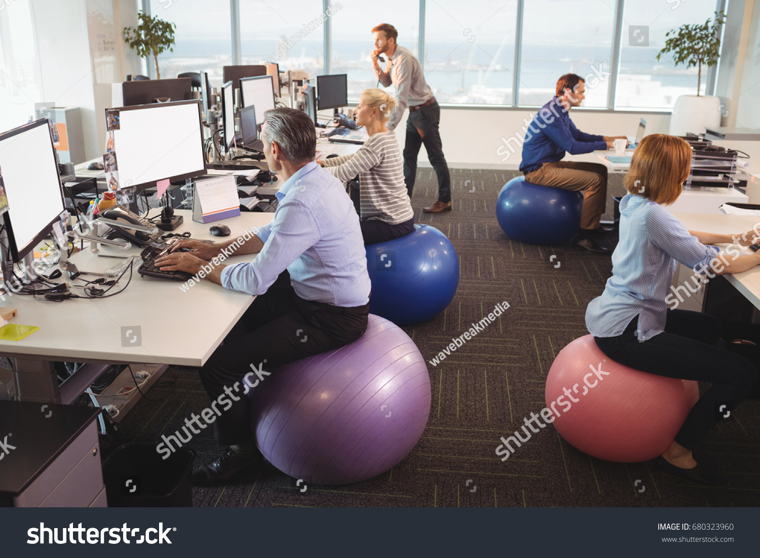 gym ball office