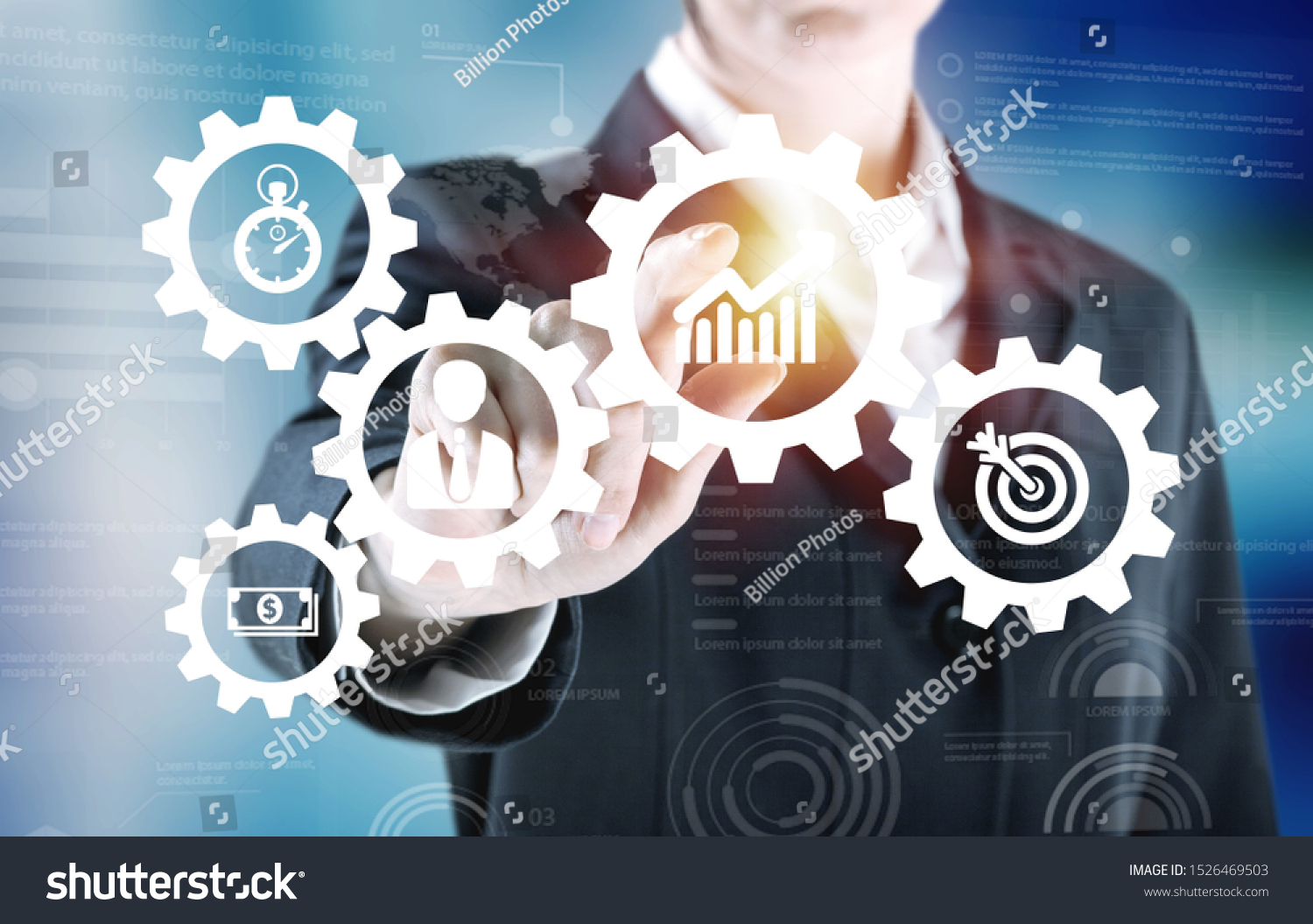 Business Process Management Workflow Automation Diagram Stock Photo Business Process Management Workflow Automation Diagram Stock Photo
