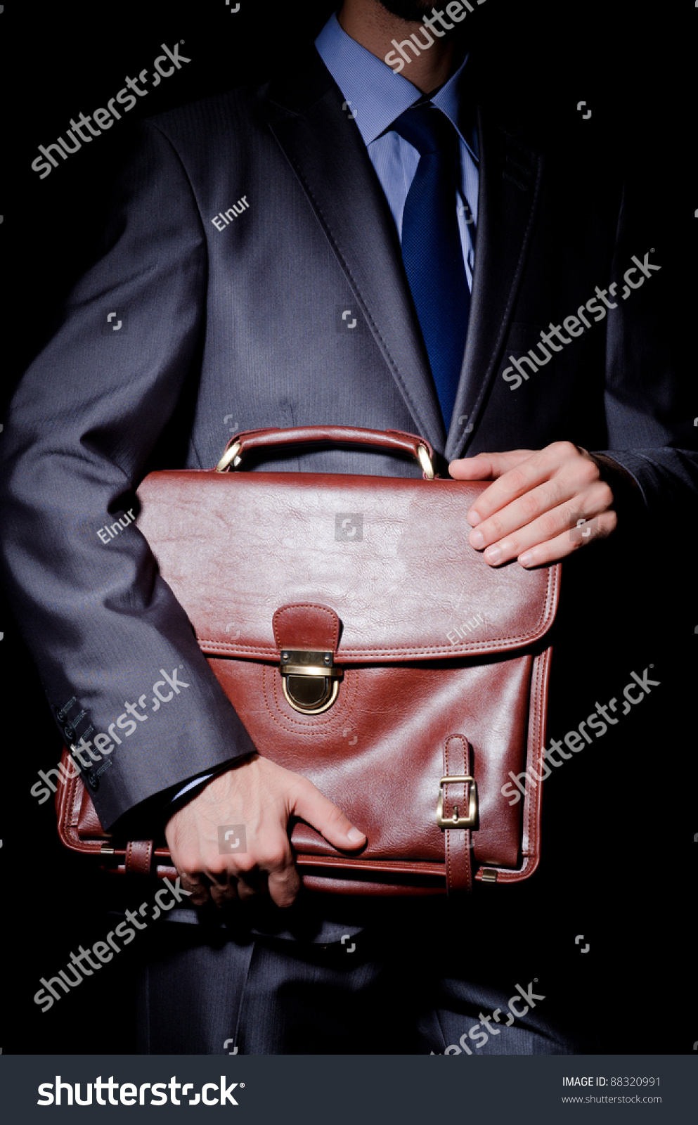 Business Spy With Briefcase Stock Photo 88320991 : Shutterstock