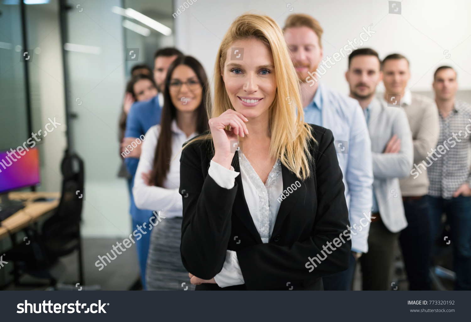 Business Woman Officess Representing Company Stock Photo 773320192 ...