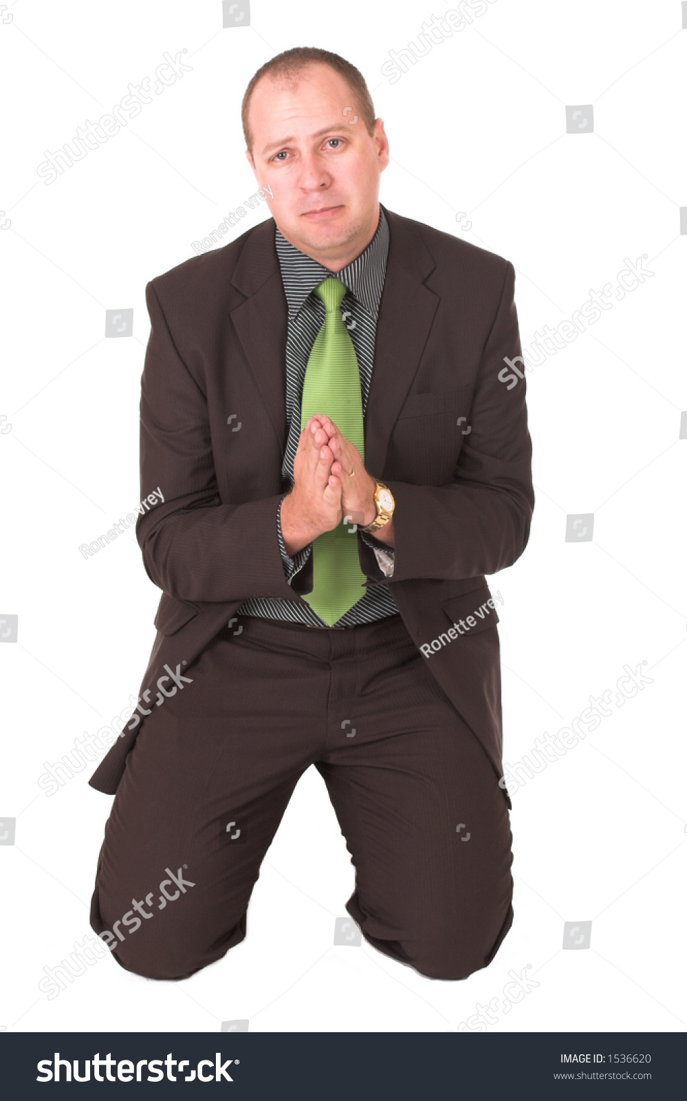 Businessman Begging Husband Begiing Forgiveness Stock Photo 1536620 ...