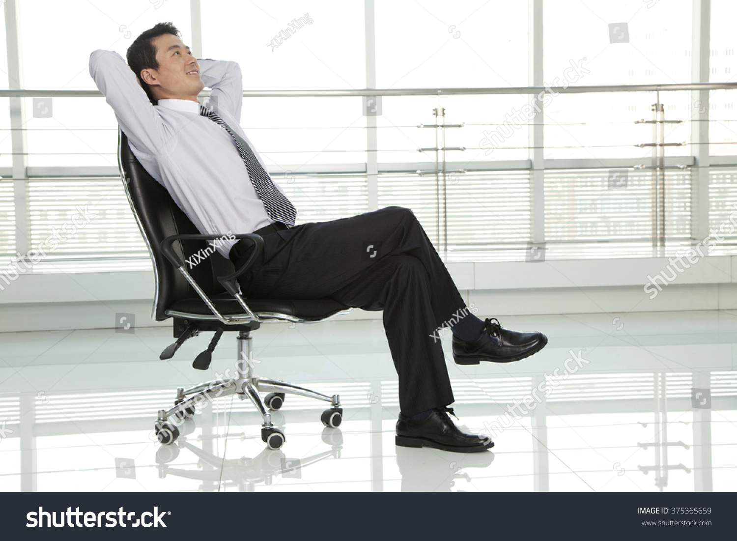 Businessman Relaxing Chair Stock Photo 375365659 - Shutterstock