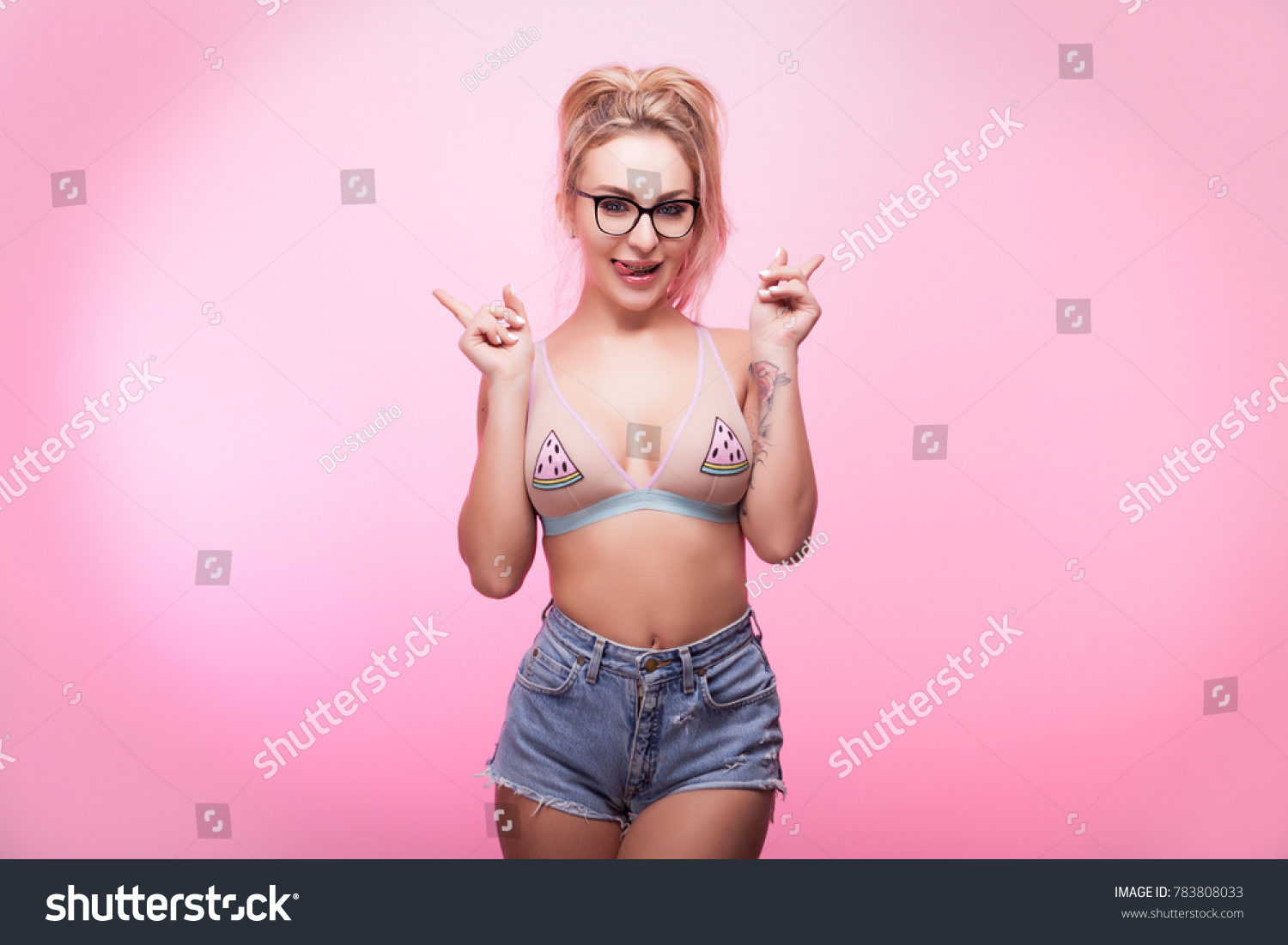 busty blonde teen glasses porn scene picture