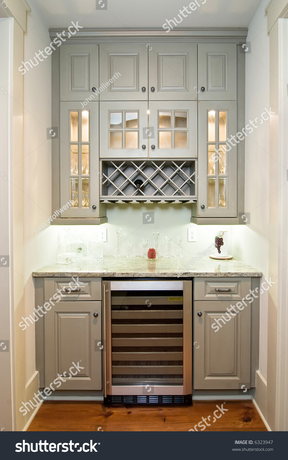 Butlers Pantry Wine Rack Cabinets Wine Stock Photo 6323947 