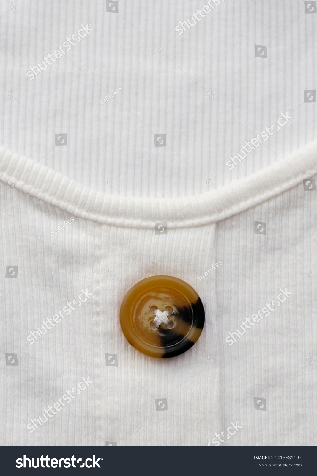 white fabric buttons