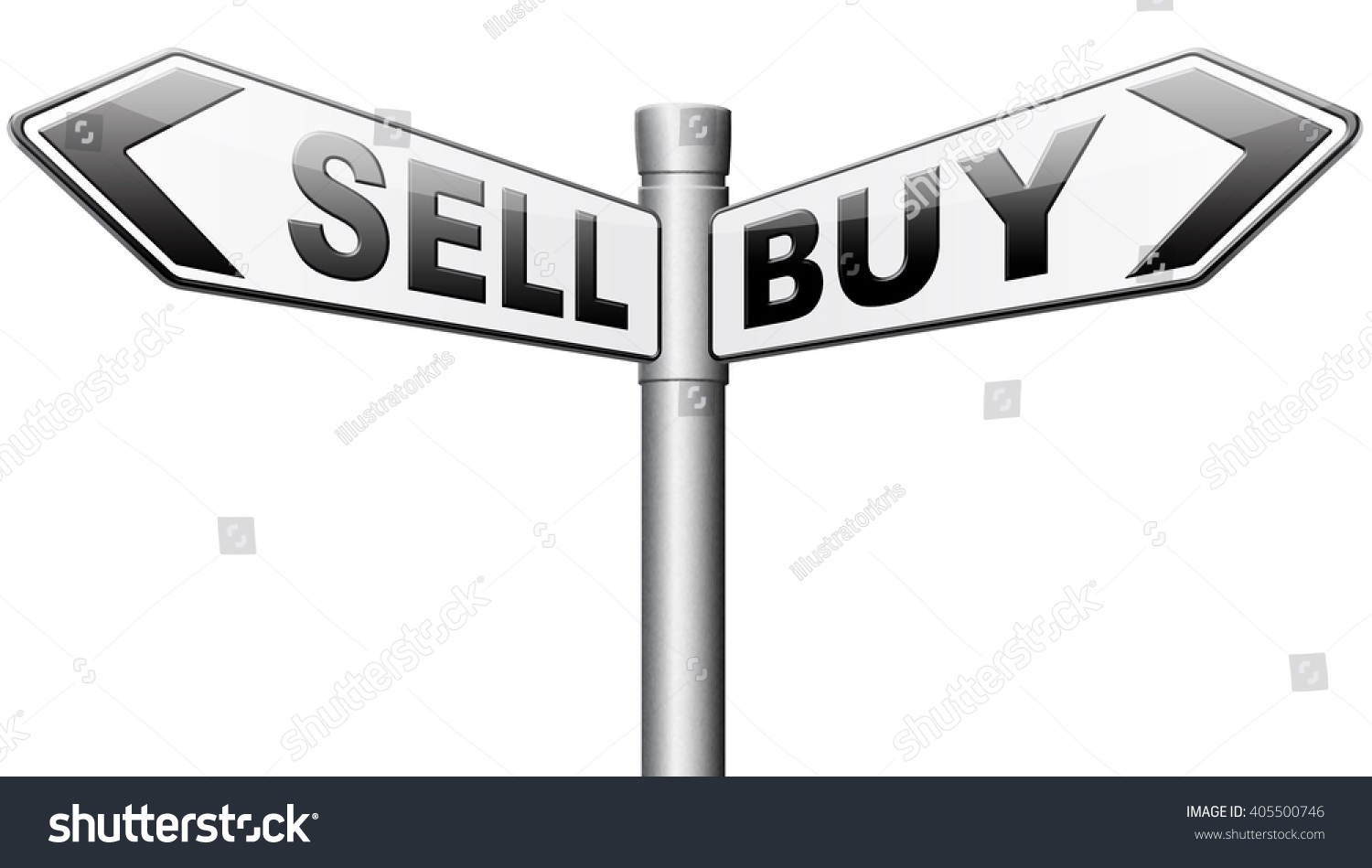 Buy Sell Market Share Buying Selling Stock Illustration 405500746 