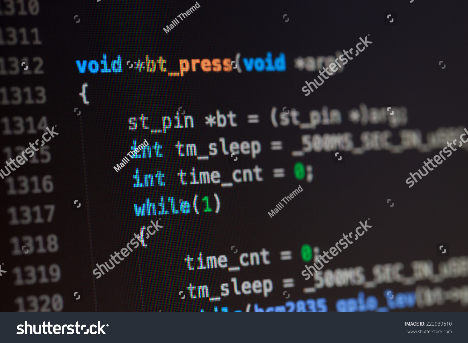 C Computer Language Source Code Stock Photo 222939610 - Shutterstock