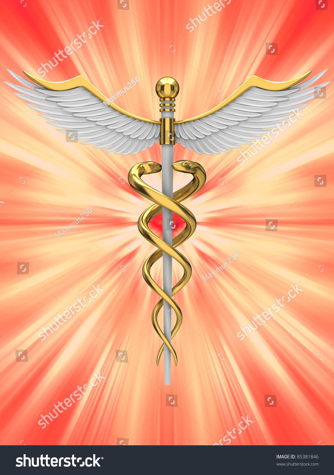 Caduceus Medical Symbol Stock Illustration 85381846 Shutterstock 8404