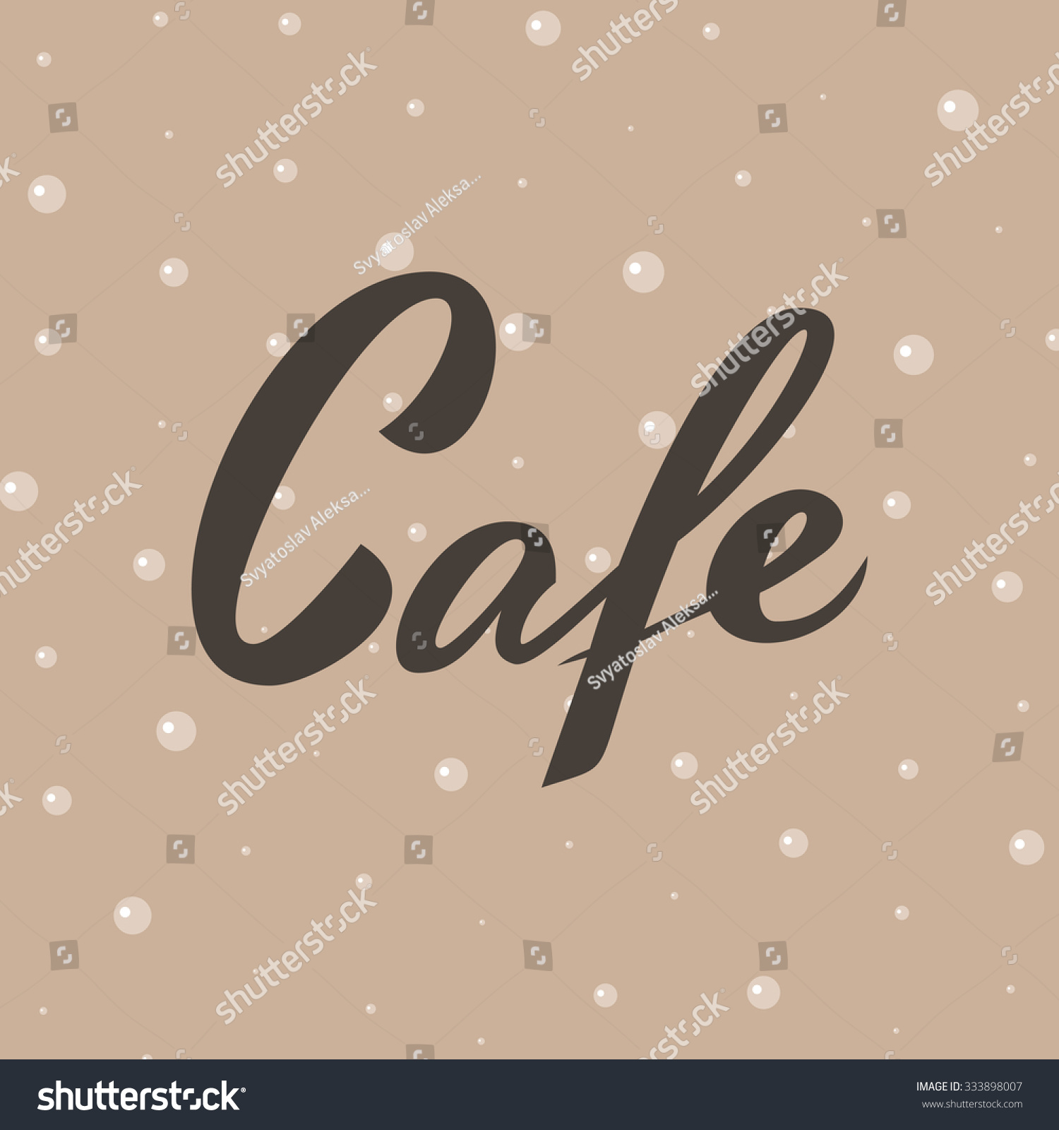 cafe word elegant lettering shop bar stock illustration 333898007 cafe word elegant lettering shop bar stock illustration 333898007