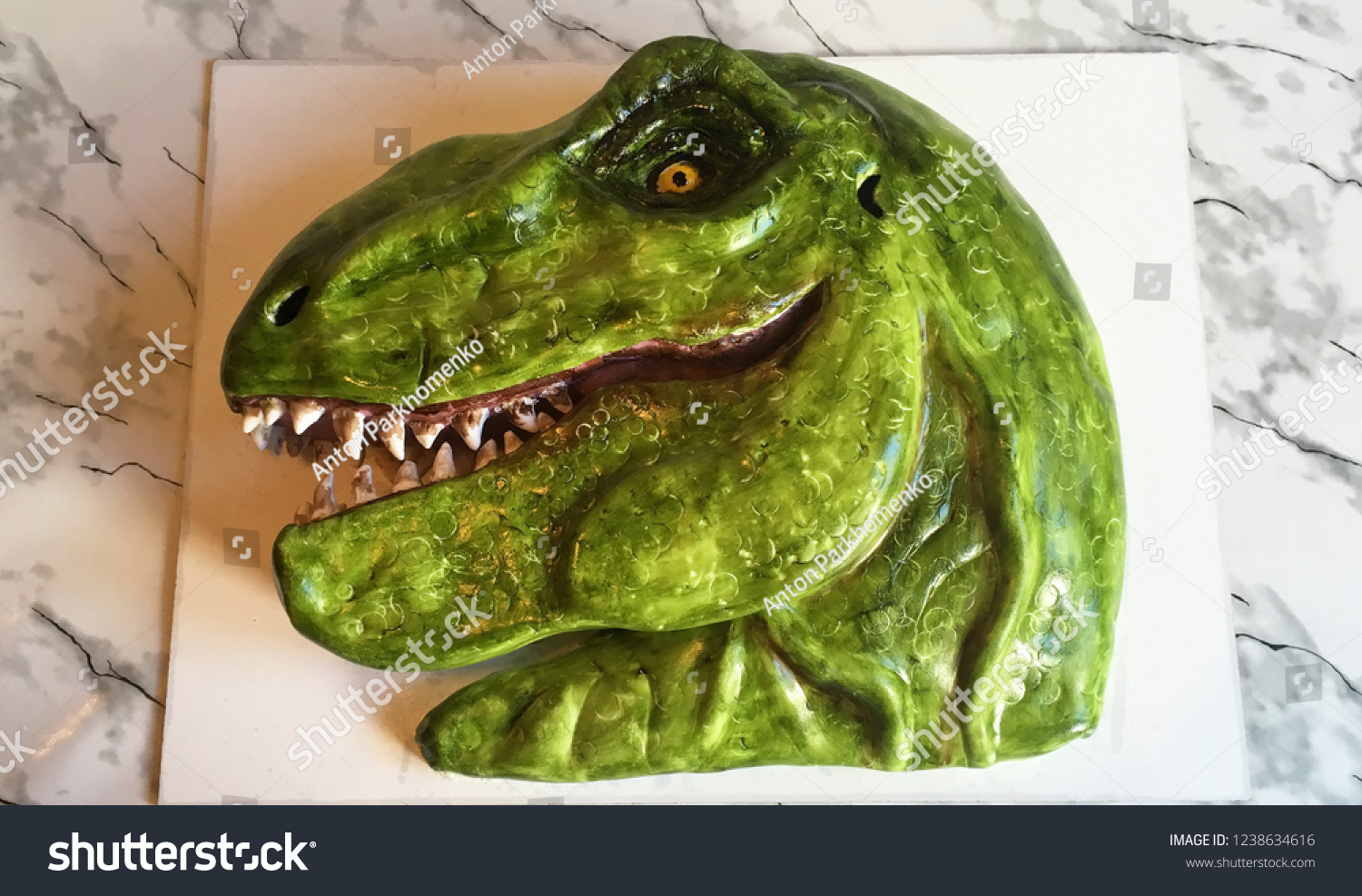 Cake Dinosaur Trex Stock Photo Edit Now