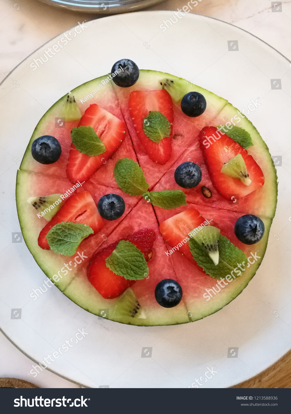 fruit platter cake