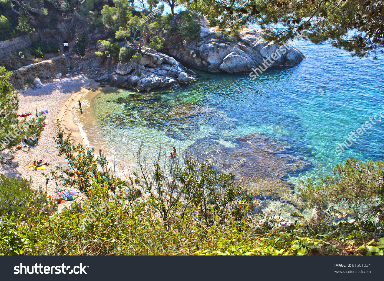 Cala Del Pi En Platja Daro Stock Photo 81501034 - Shutterstock