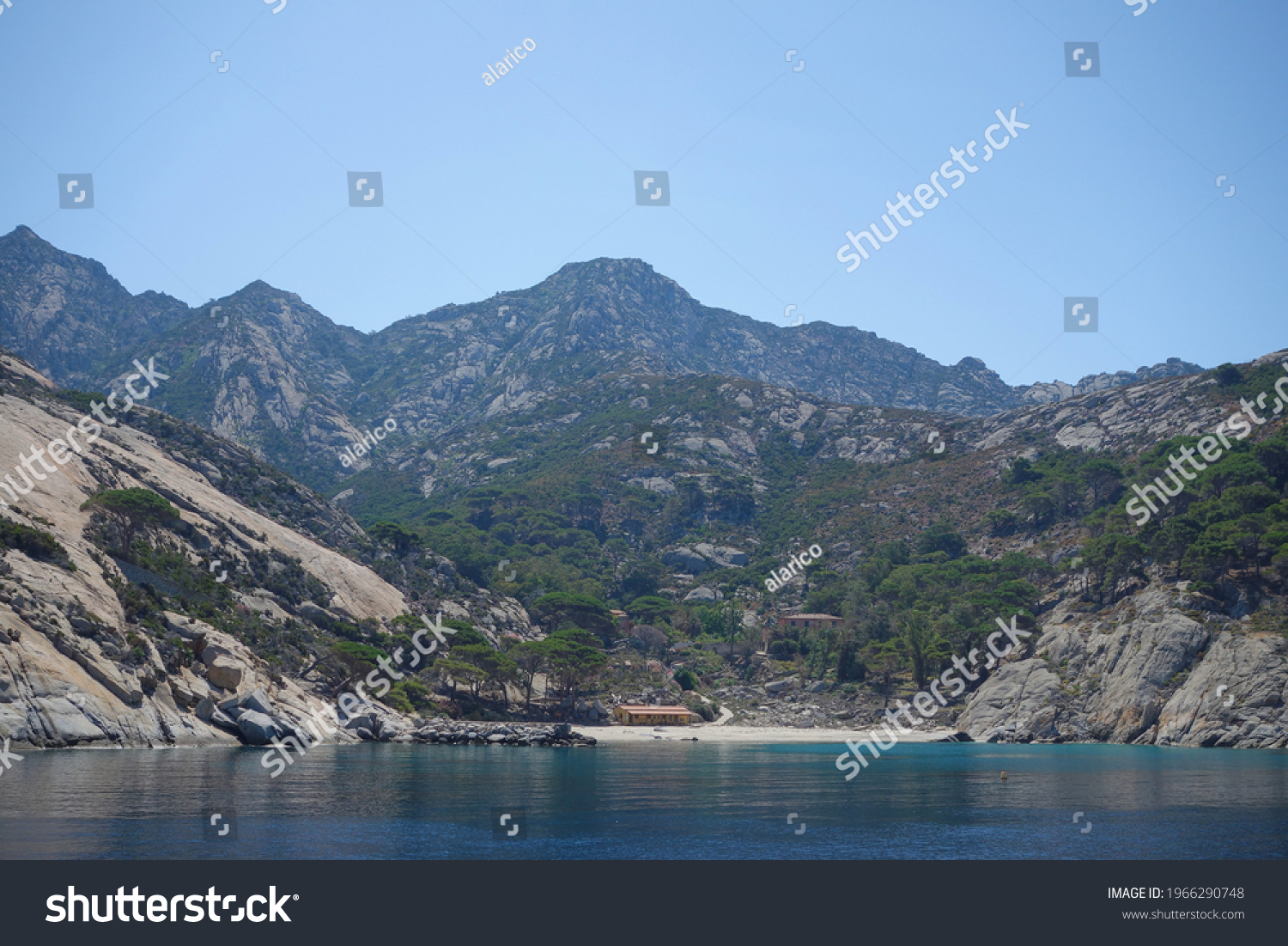 Cala Maestra Beach Island Montecristo Formerly Stock Photo 1966290748