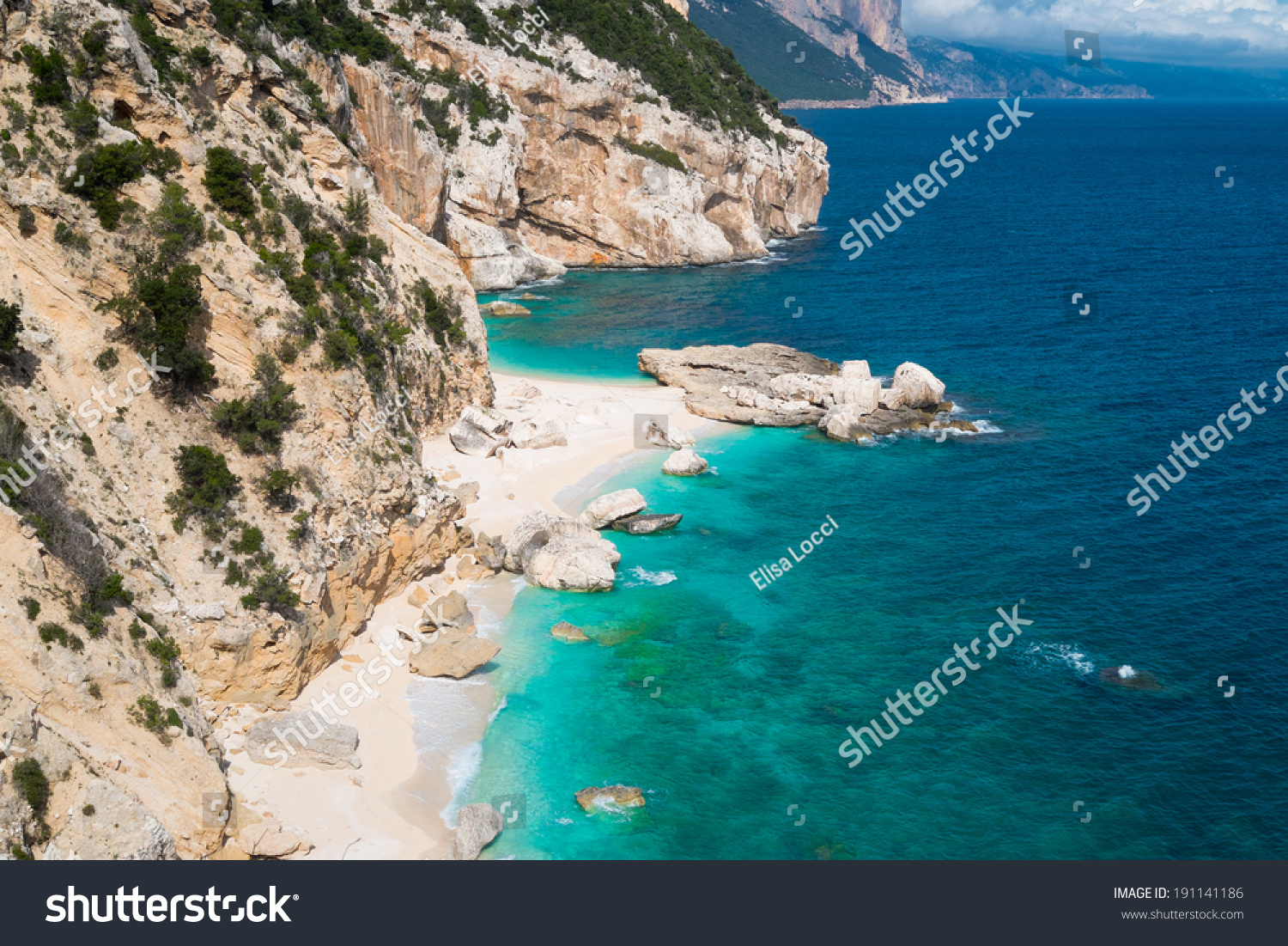 Cala Mariolu Beach Baunei Sardinia Italy Stock Photo Edit Now