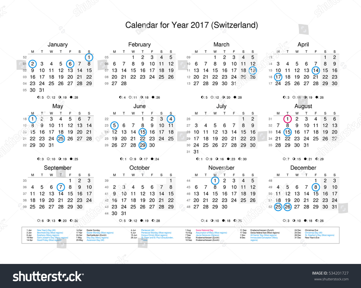 Calendar Of Year 2017 With Public Holidays And Bank Holidays For ...