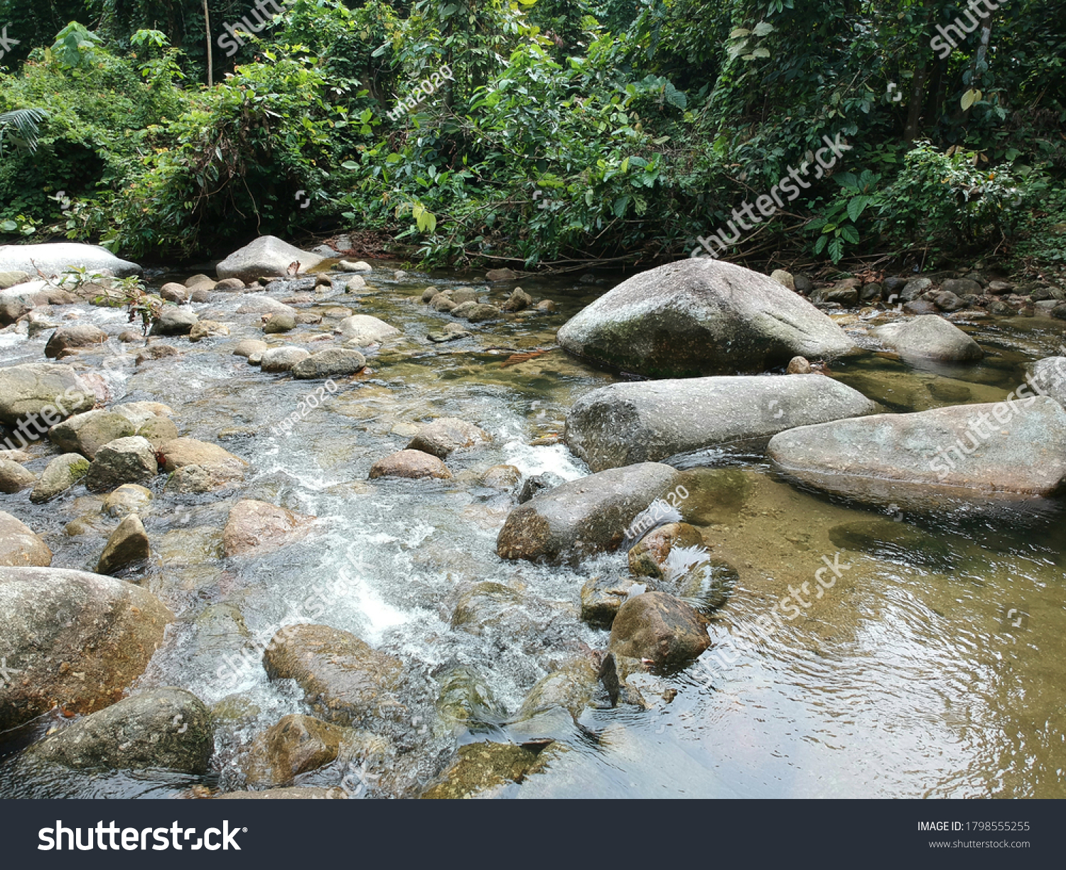 Calmness Soothing Water Fall Bukit Jana Stock Photo Edit Now 1798555255